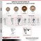 Service Caster 5 Inch SS High Temp Phenolic 12mm Threaded Stem Caster Set Total Lock Brake SCC-SSTSTTL20S514-PHSHT-M1215-4 - alternate 4